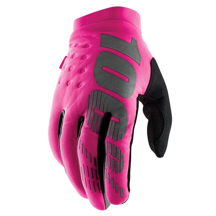 100% Brisker Women'S Gloves Neon Pink/Black Sm 10005-00006