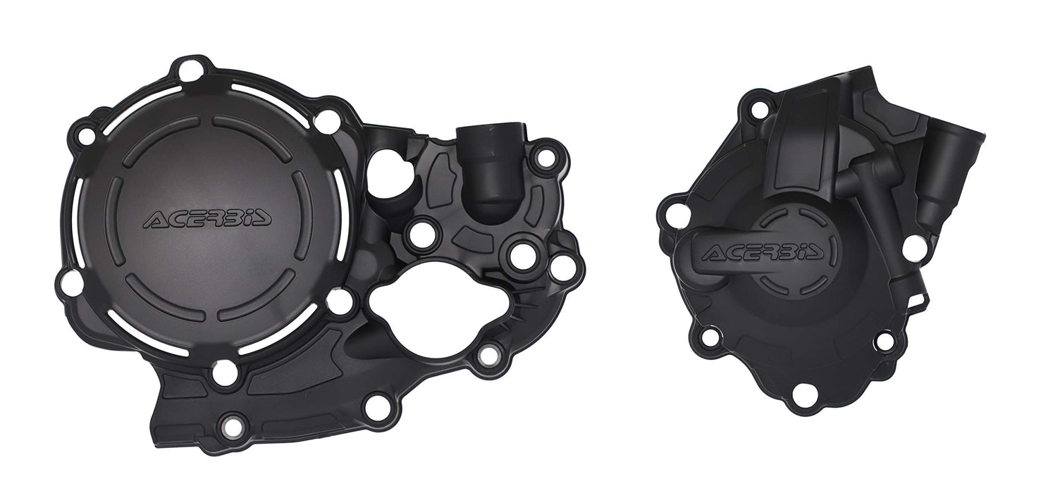 Acerbis X-Power Engine Cover Kit (BLACK) For 18-21 HONDA CRF250R