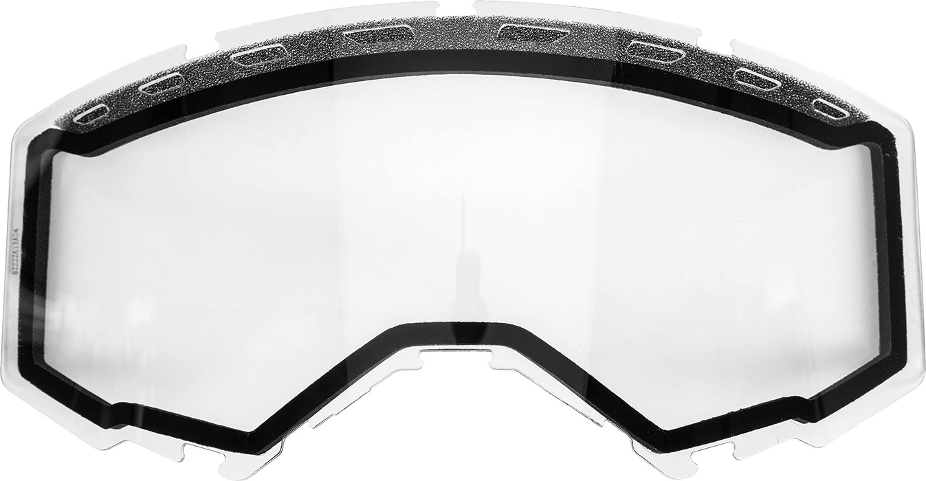 FLY Racing Adult Goggle Replacement Dual Lens With Vents (Clear, Fits Zone Pro, Zone and Focus Models)