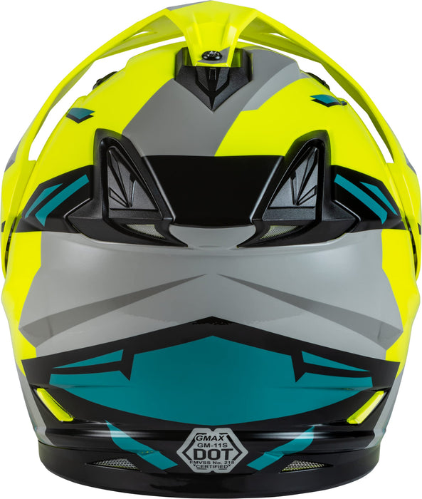 Gmax A2114687 Gm-11S Ripcord Adventure Snow Helmet Hi-Vis/Grey/Blue XL