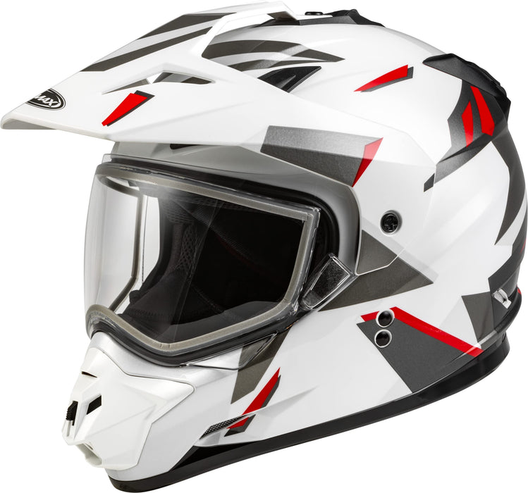 Gmax A2114016 Gm-11S Ripcord Adventure Snow Helmet White/Grey/Red Lg