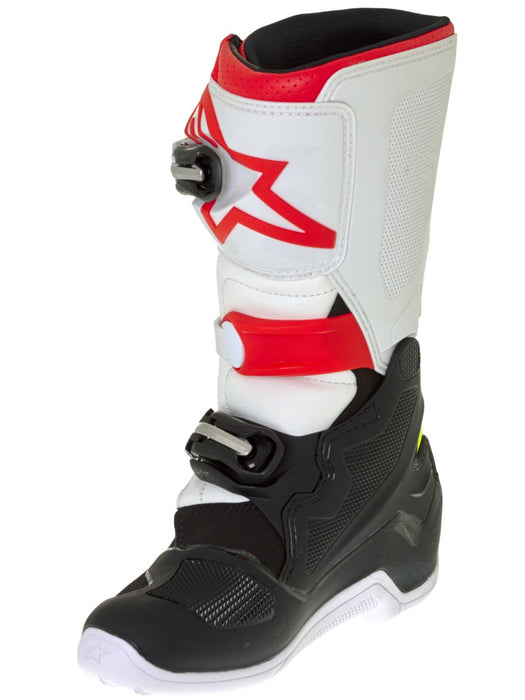 Alpinestars Unisex-Child Tech 7S Youth Boots (Black/Red/Yellow, Size 3)