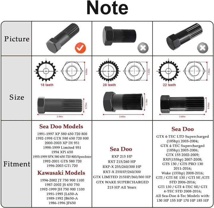 Impeller Removal Install Installation Tool for SeaDoo Kawasaki 2-Stroke