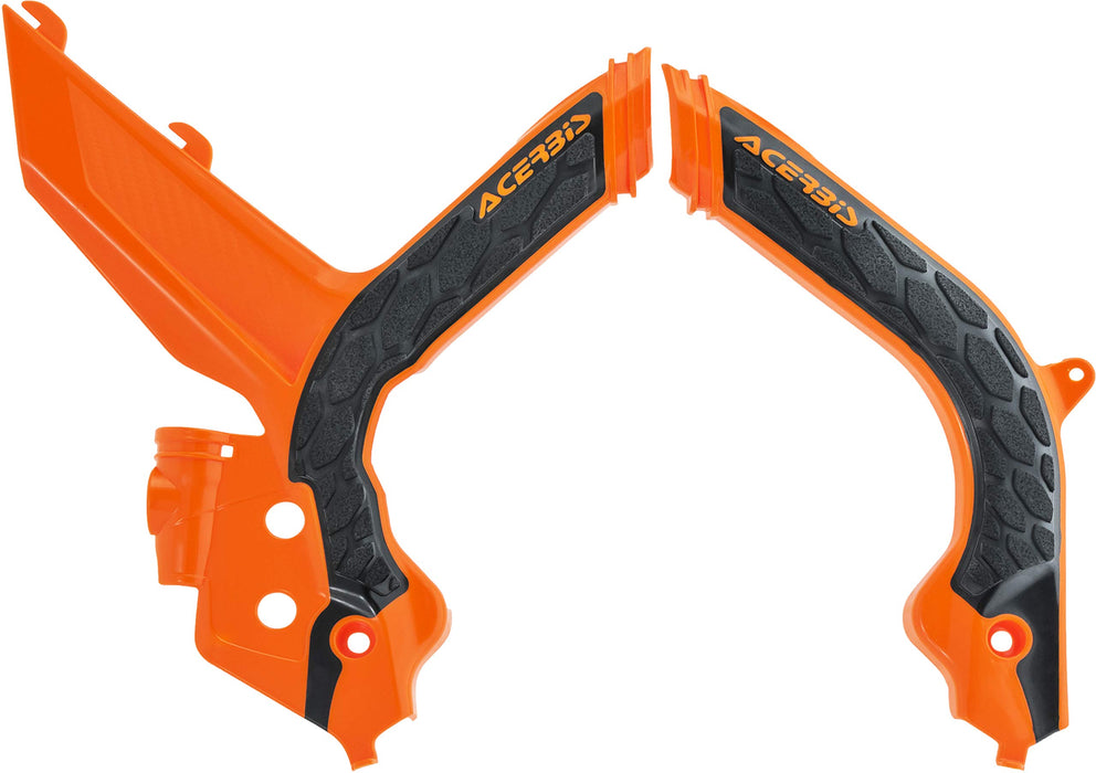 Acerbis X-Grip Frame Guard - 16 Orange/Black (2783155225), One Size