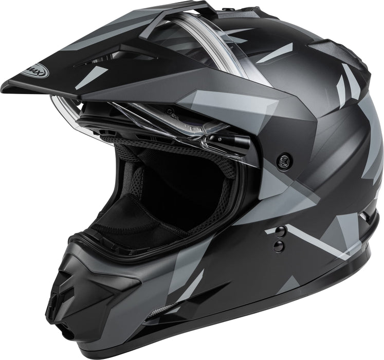 Gmax A4113076 Gm-11S Ripcord Snow Helmet W/Elec Shield Matte Blk/Gry Lg