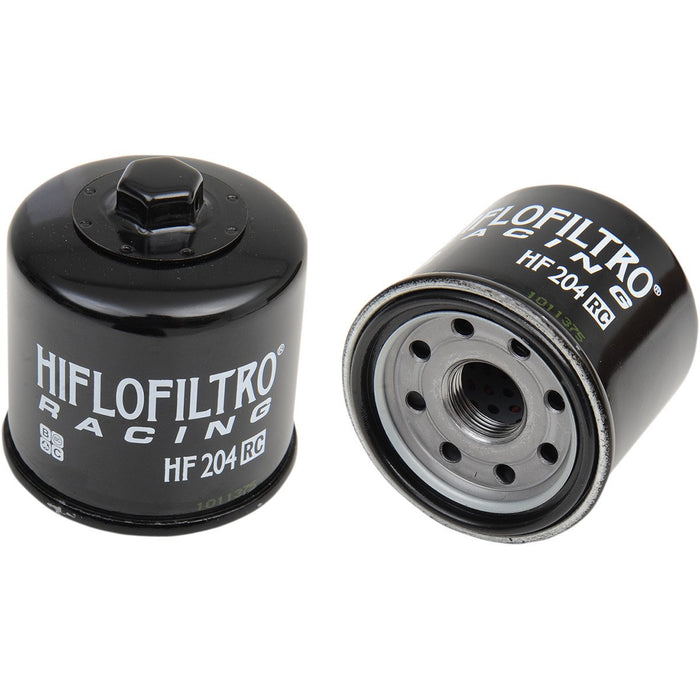 HiFloFiltro HF204RC Black RC High Performance Premium Oil Filter, Single