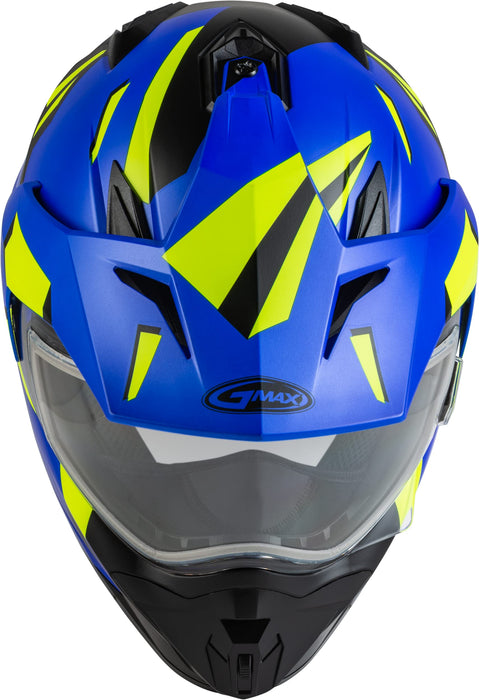 Gmax A2114625 Gm-11S Ripcord Adventure Snow Helmet Matte Blue/Hi-Vis Md