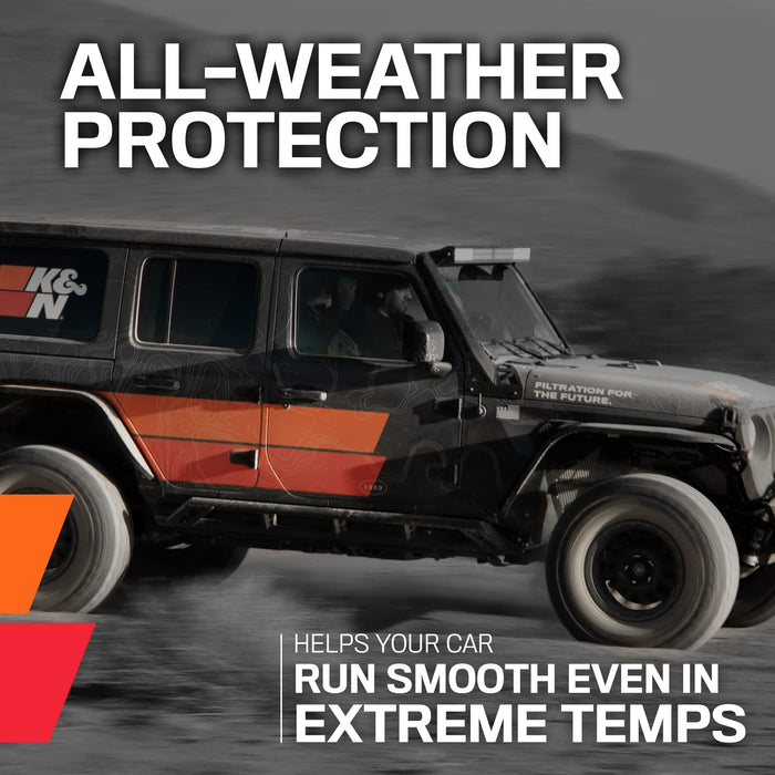 K&N Motor Oil: 5W-20 Full Synthetic Engine Oil: Premium Protection, High Mileage, 4 Quarts 104096