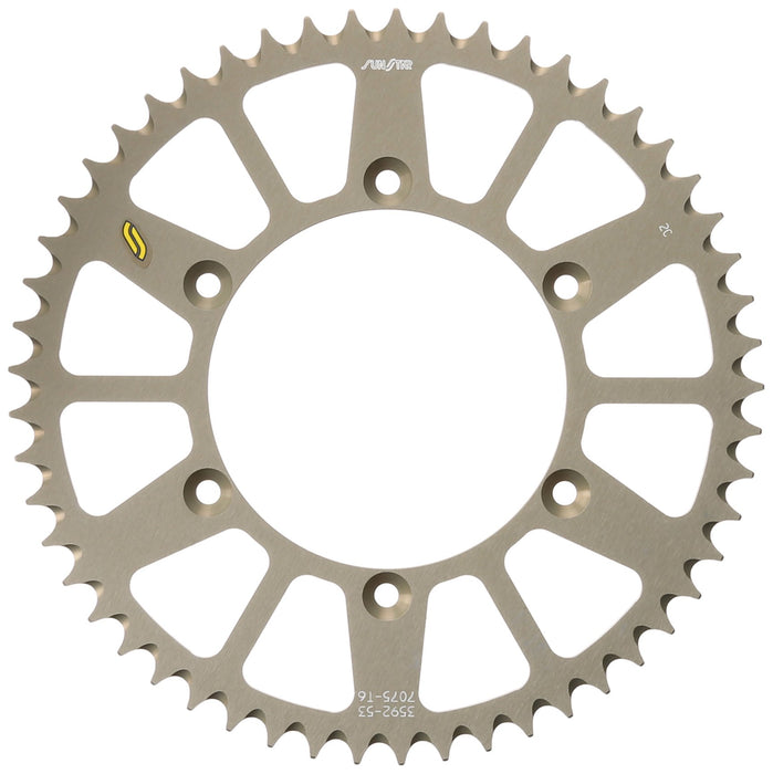 Sunstar 5-359253 Works Triplestar 53-Teeth 520 Chain Size Rear Aluminum Sprocket