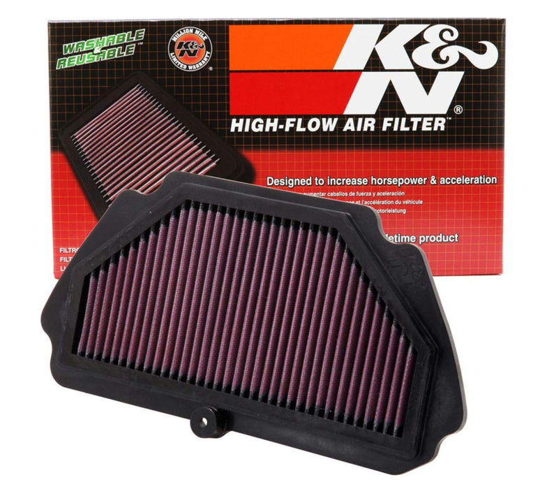 K&N Engine Air Filter: High Performance, Premium, Powersport Air Filter: Fits 2009-2019 KAWASAKI (Ninja ZX-6R, ZX-6R ABS, KRT Edition, 30th Anniversary, ZX600) KA-6009