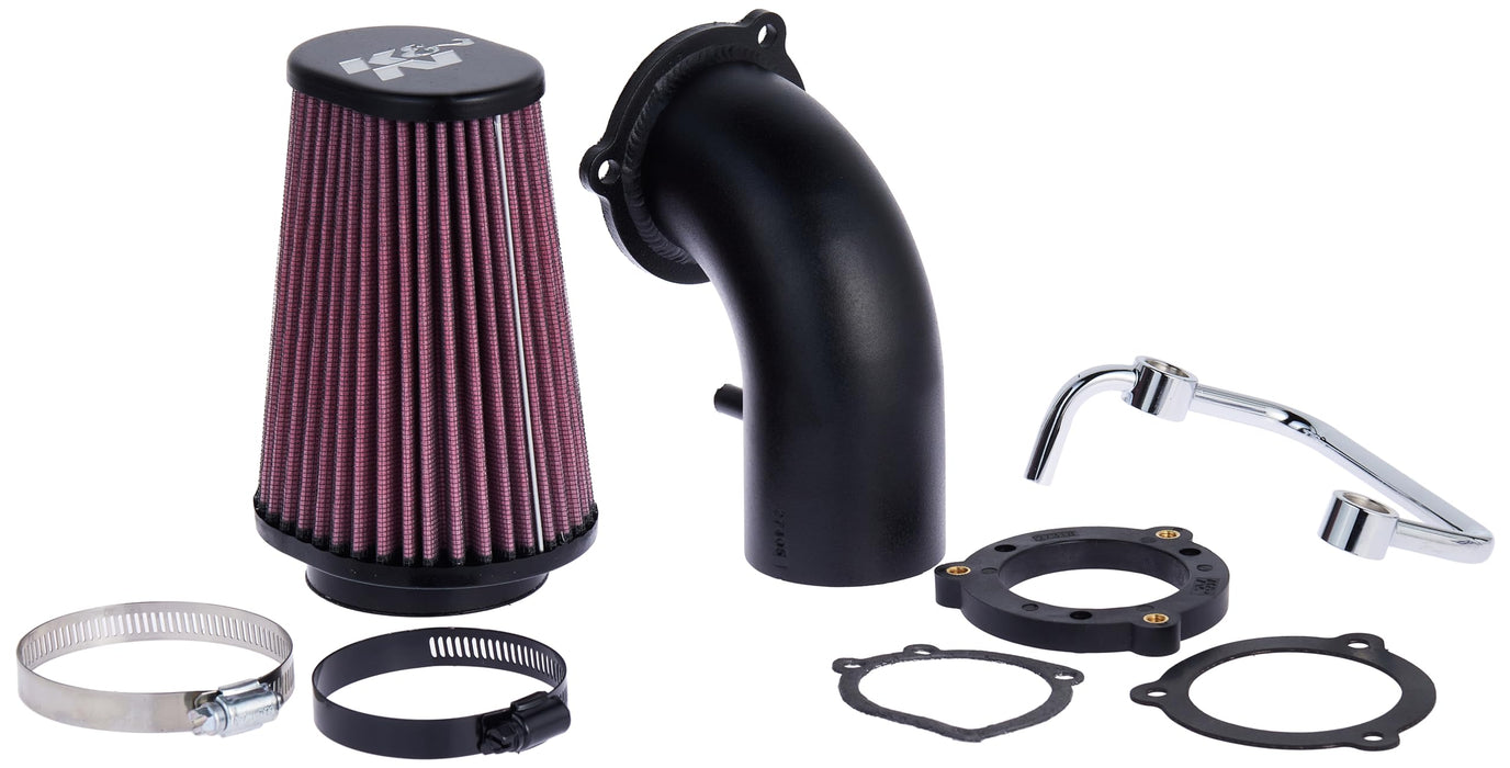 K&N Air Intake System: Air Cleaner Kit for Harley Davidson 2004-2019 Sportster XL883 XL1200 Air Cleaner Kit 63-1126 , Black