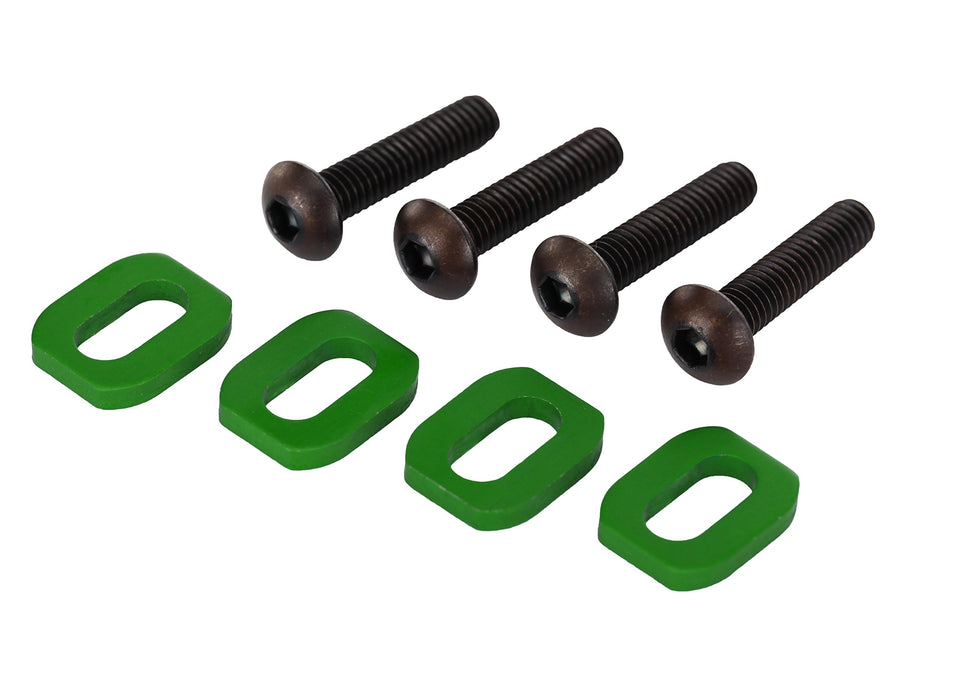 Traxxas Green Anodized-Aluminum Motor Mount Washers Vehicle