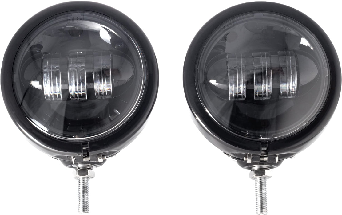 Letric Lighting Co. LLC-PL-BB 4.5in. Passing Lamp Assembly - Black LED with Black Shell