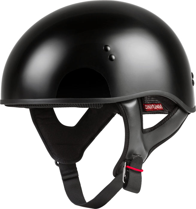 GMAX HH-45 Half-Helmet, DOT Approved for Motorcycle, Moped, Scooter and More (Black 2X)