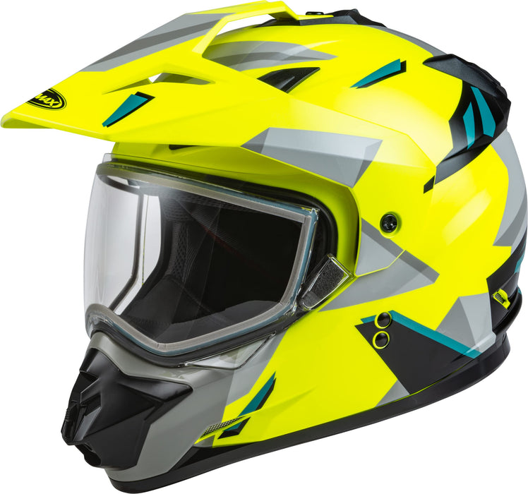 Gmax A2114687 Gm-11S Ripcord Adventure Snow Helmet Hi-Vis/Grey/Blue XL