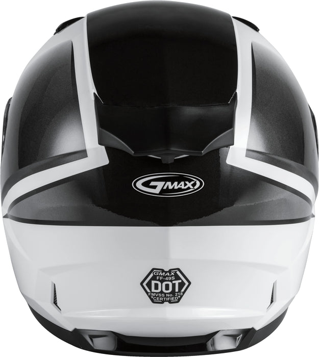 FF-49S Hail Snow Helmet W/ELEC Shield White/Black MD