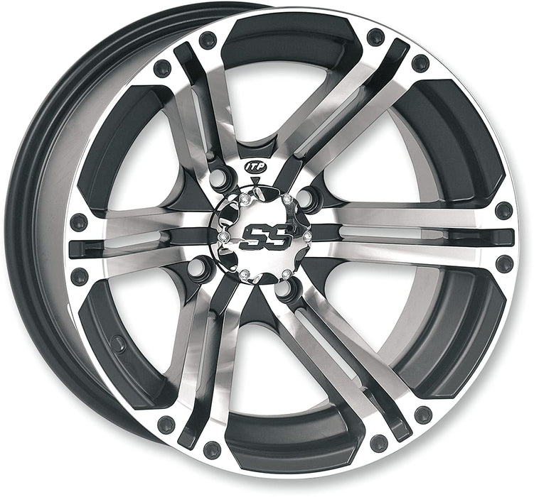 ITP SS 212 14x8 / 4x137 BP / 5+3 Offset Black Wheel 1428381536B