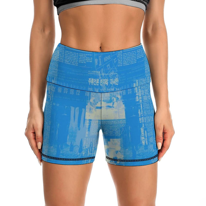 Buttery Soft Yoga Workout Printed ShortsHighWaisted Biker Shorts for Women 1 (4)-1