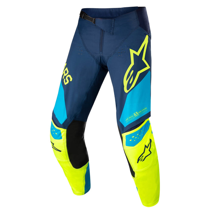 Alpinestars Techstar Factory Pants Drk Blu/Ylw Fluo/Blu Neo Sz 28 482-970528