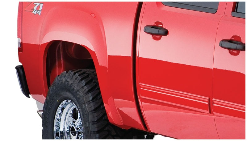 Bushwacker 07-13 GMC Sierra 1500 Fleetside Cutout Style Flares 4pc 69.3in Bed Black 40951-02