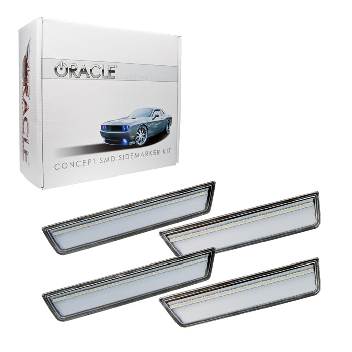 Oracle 08-14 Compatible with Dodge Challenger Concept Sidemarker Set Clear No Paint SEE WARRANTY 9800-019