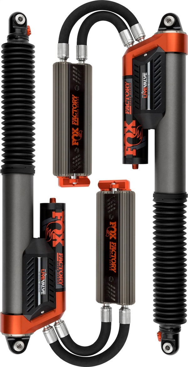 FOX Pair Live Valve Internal Bypass Series P/b External Cooler 12.3" 0-1" Lift, Fits 2019-2030 Ford Raptor Rear 883-09-153