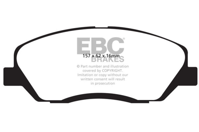 EBC 06-09 Hyundai Entourage 3.8 Ultimax2 Front Brake Pads UD1202