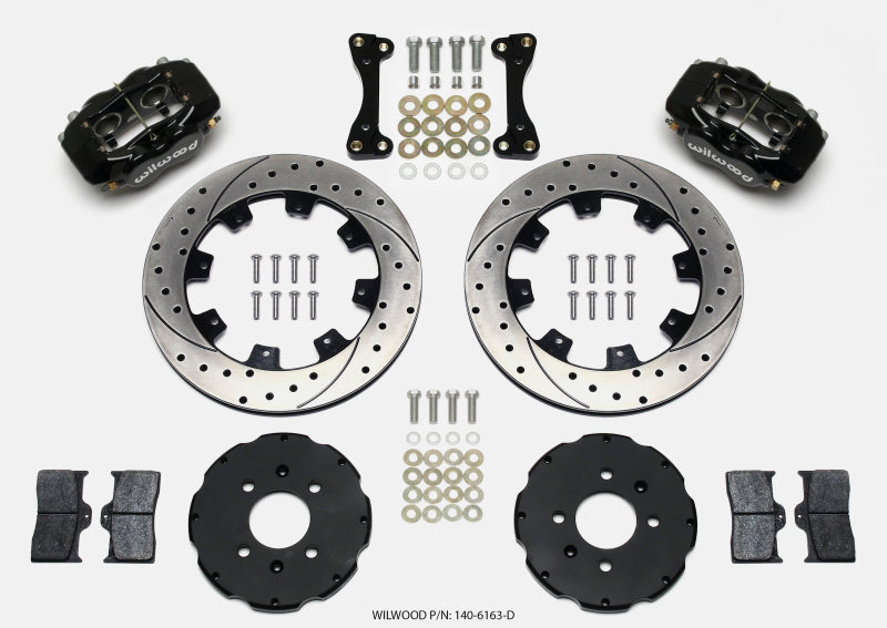 Wilwood Forged Dynalite Front Hat Kit 12.19in Drilled 94-01 Honda/Acura w/262mm Disc 140-6163-D