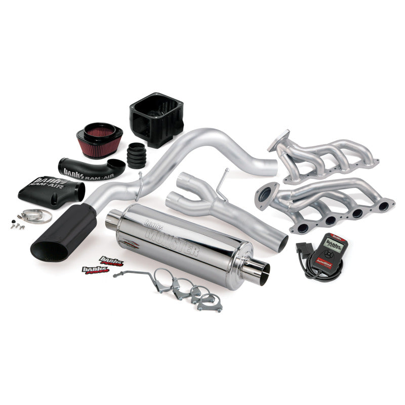 Banks Power 02 Chevy 4.8-5.3L 1500-ECSB PowerPack System SS Single Exhaust w/ Black Tip 48061-B