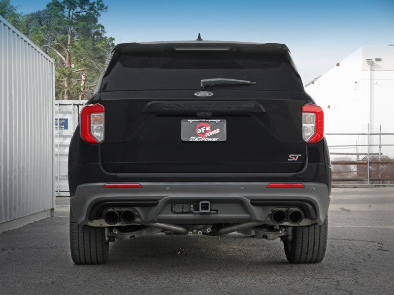 aFe MACH Force-Xp 2.5in. 304 SS C/B Exhaust 20-21 Ford Explorer V6-3.0L Black Tip 49-33139-B