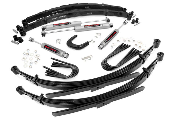 Rough Country 4 Inch Lift Kit 56 Inch Rear Springs Fits Chevy/GMC C20/K20 C25/K25 Truck (73-76) 19730