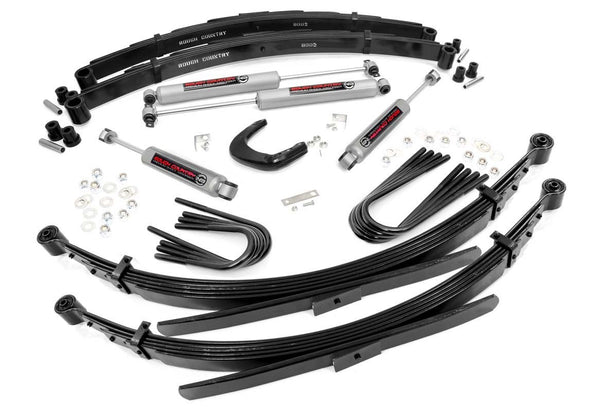 Rough Country 4 Inch Lift Kit 52 Inch Rear Springs Fits Chevy/GMC C20/K20 C25/K25 Truck (73-76) 19630