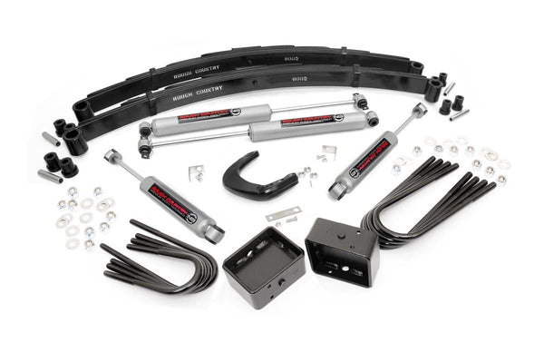 Rough Country 4 Inch Lift Kit Rr Blocks Fits GMC C15/K15 Truck/Half-Ton Suburban (73-76) 11530
