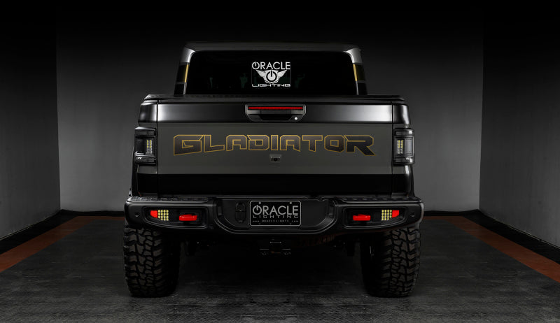 Oracle Lighting "Black Series" Flush Mount Led Tail Lights For Jeep Gladiator Jt 5882-504-T