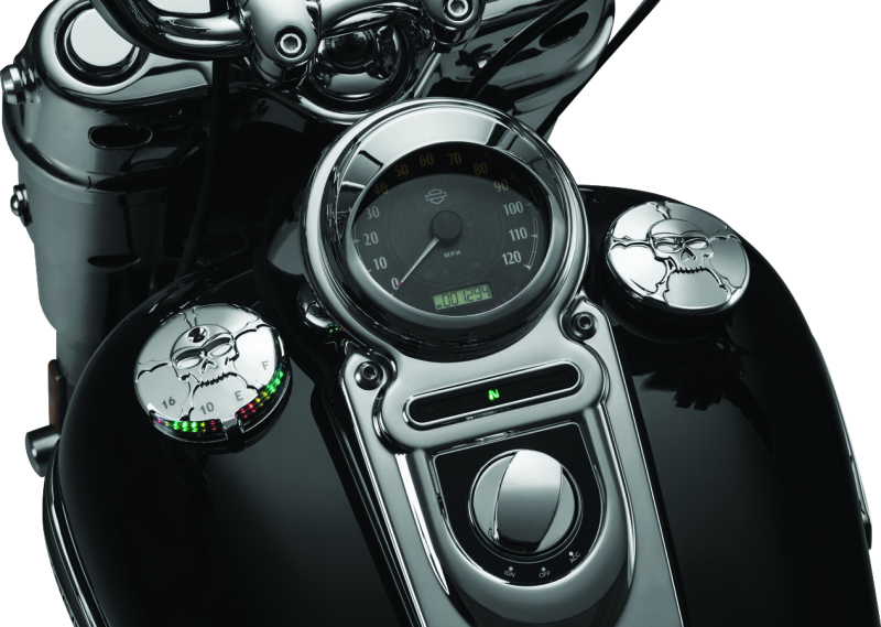 Kuryakyn Zombie Fuel & Battery Gauge Chrome 7357