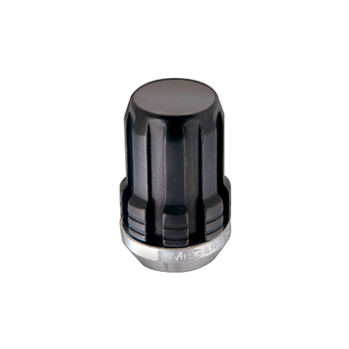 McGard SplineDrive Lug Nut (Cone Seat) M12X1.5 / 1.24in. Length (4-Pack) Black (Req. Tool) 65357BK