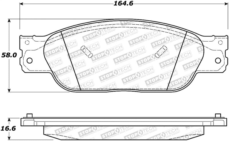 StopTech Street Brake Pads 308.0933