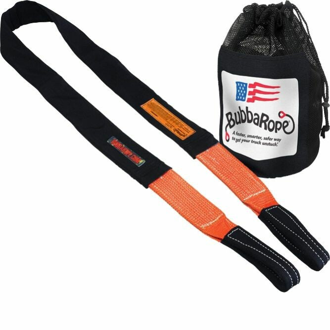 Bubba Rope 176000OR Tree Hugger 10-foot 37ide with Breaking Strength of 47,000 lb. 100% Polyester Webbing in Orange, Accessory Ideal for safely winch out situations