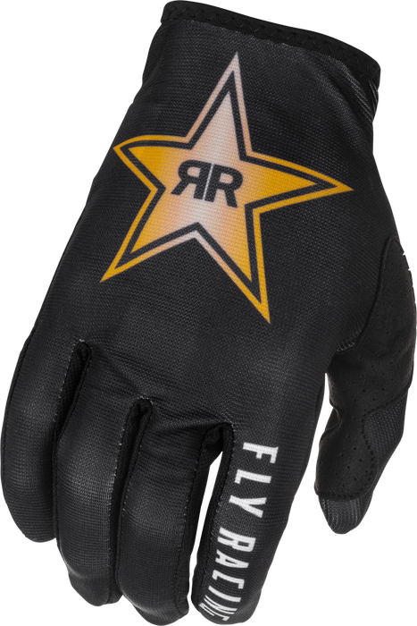 Fly Racing 2022 Adult Lite Gloves (Black/Gold, X-Small)