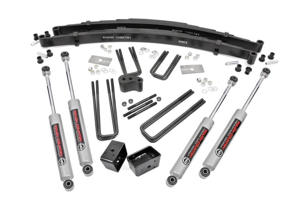 Rough Country 4 Inch Lift Kit Rear Blocks Fits Dodge W100 Truck (86-89)/W200 Truck (78-80) 310.20
