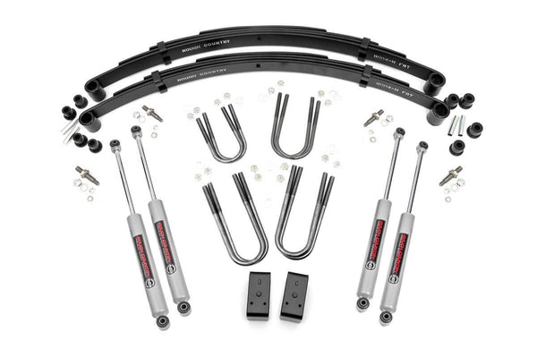 Rough Country 3 Inch Lift Kit Rear Blocks Fits Jeep Grand Wagoneer/J10 Truck/J20 Truck/Wagoneer 4WD 64030