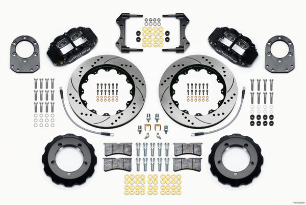 Wilwood Narrow Superlite 4R Front Hat Kit 14.00in Drilled 66-75 Ford Bronco Dana 30/44 w/Lines 140-13329-D