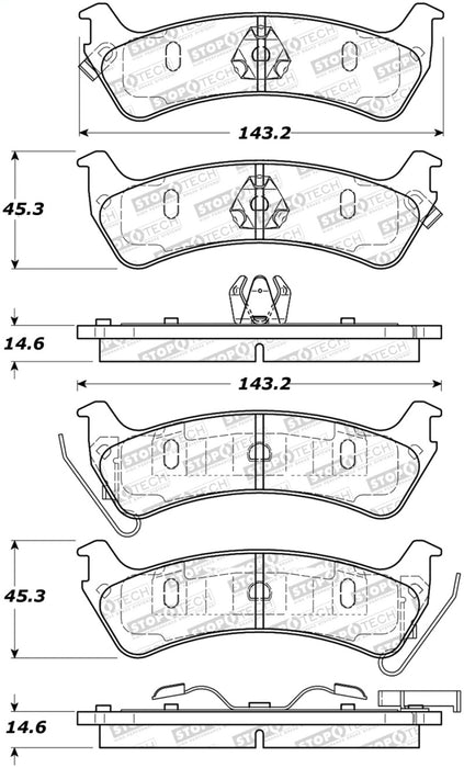 StopTech Street Select Brake Pads 305.0666