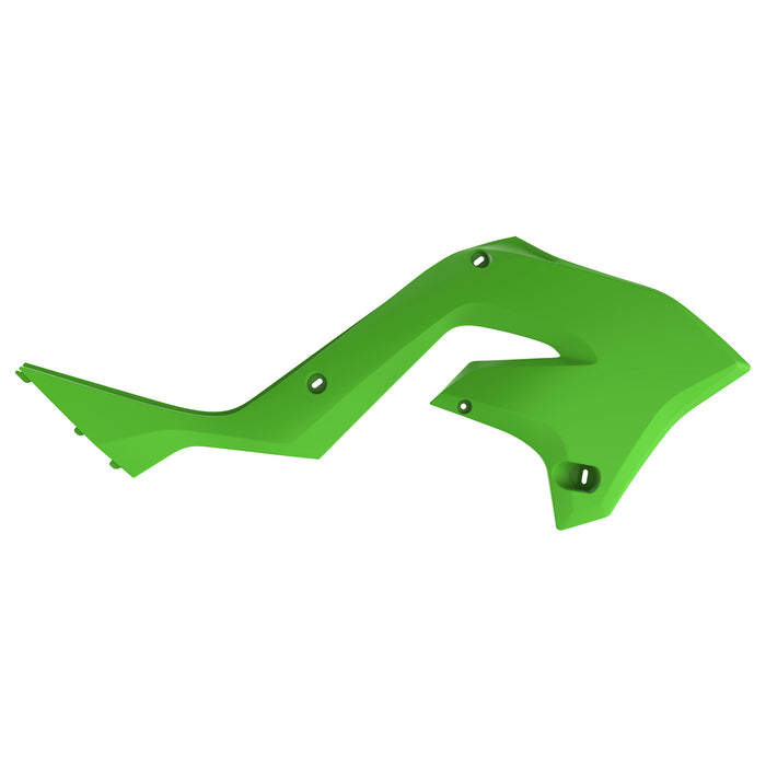 Polisport Radiator Scoops Restyling Green Compatible with Kawasaki 8425800001