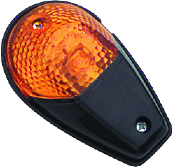 BikeMaster Universal Flush Mount Marker Light Black/Amber 268018