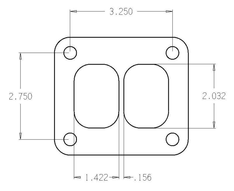 Cometic Turbo FLG T-Series Exhaust Inlet .010in Exhaust Gasket C4513