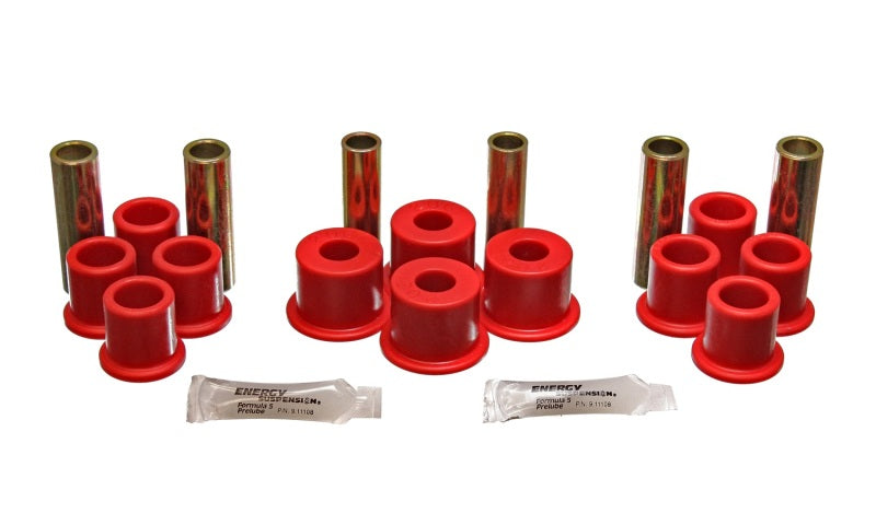 Energy Suspension 8/81-96 Ford F100/F150 2WD Red Rear Leaf Spring Bushing Set 4.2122R