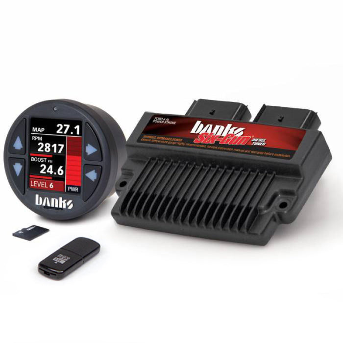 Banks 08-10 Ford F-250/F-350/F-450 6.4L Six-Gun Diesel Tuner w/ iDash-1.8 DataMonster 61452