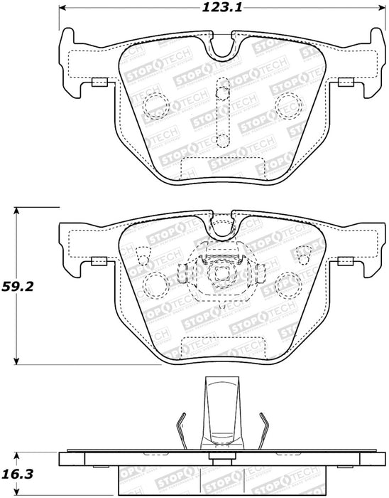 StopTech Street Brake Pads 308.1042