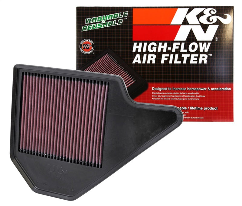 K&N Replacement Air Filter for 11-12 Chrysler Town & Country / Compatible with Dodge Grand Caravan / 11 VW Routan 33-2462